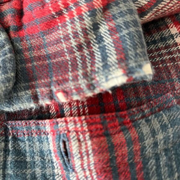 Worn Out Polo by Ralph Lauren Men's Dungaree 2 Chest Pocket Retro Work Shirt M - Picture 6 of 10